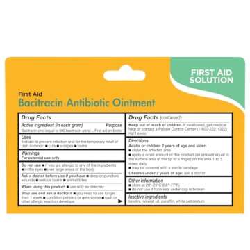 Thera|Care Bacitracin Antibiotic Ointment for First Aid & Wound Care 1.0 oz