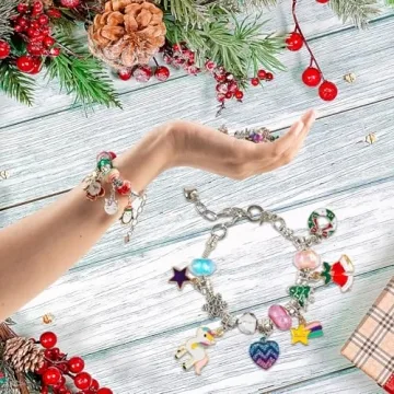OuMuaMua 2024 Advent Calendar Unicorn Charm Bracelet Set