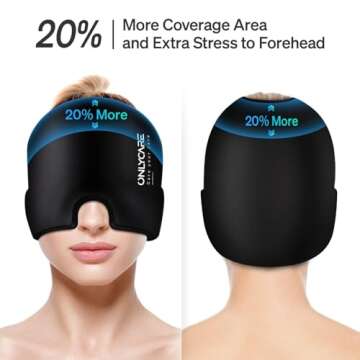 Comfortable Migraine Relief Cap for Hot and Cold Therapy