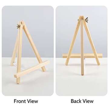 12PCS Lightweight Tabletop Wood Easels for Artists