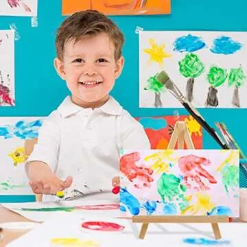 12PCS Lightweight Tabletop Wood Easels for Artists