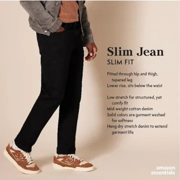 Shop Amazon Essentials Men’s Slim-Fit Jeans for Style