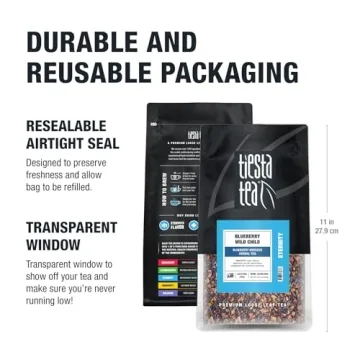 Tiesta Tea Blueberry Hibiscus Herbal Tea Premium Loose Leaf