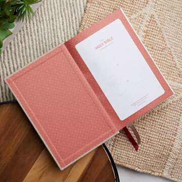 NKJV, Interleaved Bible, Journal Edition, Leathersoft over Board, Brown, Red Letter, Comfort Print: The Ultimate Bible Journaling Experience