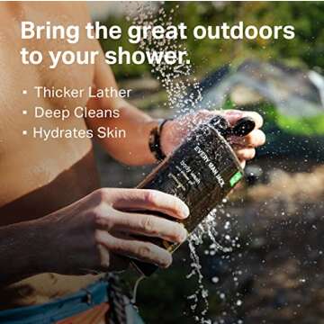 Every Man Jack Men's Body Wash Variety Pack - Includes 3 Body Washes with Natural Ingredients & Incr...