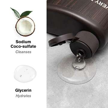 Every Man Jack Men's Body Wash Variety Pack - Includes 3 Body Washes with Natural Ingredients & Incredible Scents - Amber + Sandalwood, Cedar + Red Sage, Sea Minerals + Citron Fragrances (3 Pack)