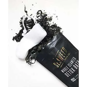 The Seaweed Bath Co. Whole Seaweed Detox Bath, Natural Organic Bladderwrack Seaweed, Non-GMO Verified, Vegan, 2.5 oz.