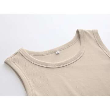 Stylish ANRABESS Sleeveless Summer Tank Top for Women