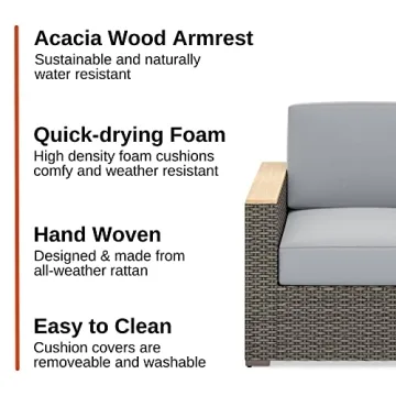 homestyles 6801-3119-T 4-Piece Outdoor Set for Comfort