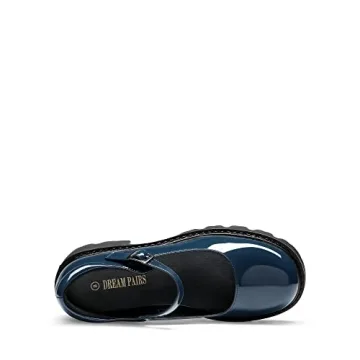 Stylish DREAM PAIRS Women's Chunky Mary Janes Shoes