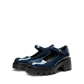 Stylish DREAM PAIRS Women's Chunky Mary Janes Shoes