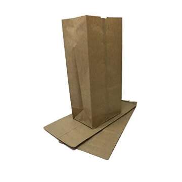 THE UM24 30 ct Brown Paper Lunch Bag Self Standing Flat Bottom