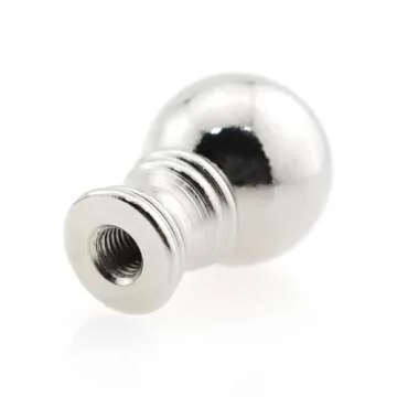 CChiai 2PCS 1.85 Inch Metal Globe Lamp Top Lamp Top Decoration Gold Lighting Accessories Lamp Top Riser with Detachable Base for Lamp Shade