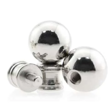 CChiai 2PCS 1.85 Inch Metal Globe Lamp Top Lamp Top Decoration Gold Lighting Accessories Lamp Top Riser with Detachable Base for Lamp Shade