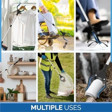 FitPlus PowerGrip T9 Grabber Tool with Magnet and Foldable Design