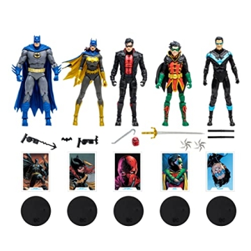 McFarlane Toys - DC Multiverse BAT Family 5 Pack - 7 inch Scale Action Figures