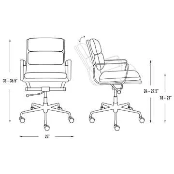 Laura Davidson SOHO II Stylish Padded Office Chair