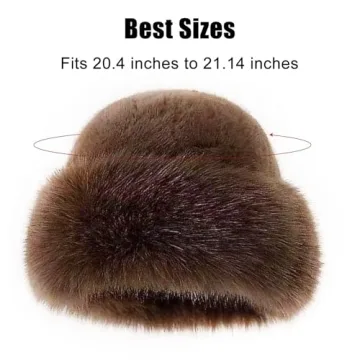 Chic Womens Winter Faux Fur Bucket Hat for Warmth