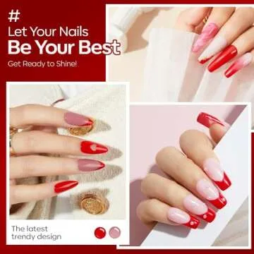 modelones Red Gel Nail Polish,15 ML Red Gel Polish Hot Red Nail Polish Mother's Day Gel Polish Soak Off LED Nail Art Gel DIY Salon Gift for Women Mom