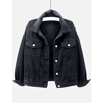 Locachy Women's Denim Jacket - Stylish & Versatile Outerwear