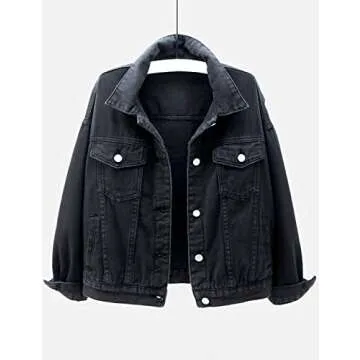 Locachy Women's Denim Jacket - Stylish & Versatile Outerwear