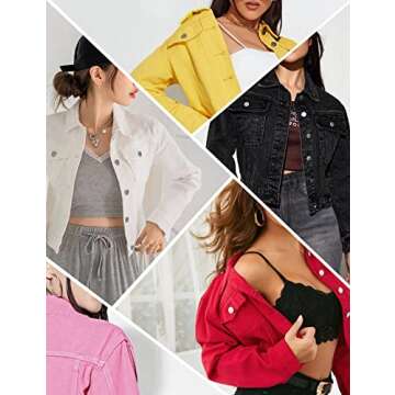 Locachy Women's Denim Jacket - Stylish & Versatile Outerwear