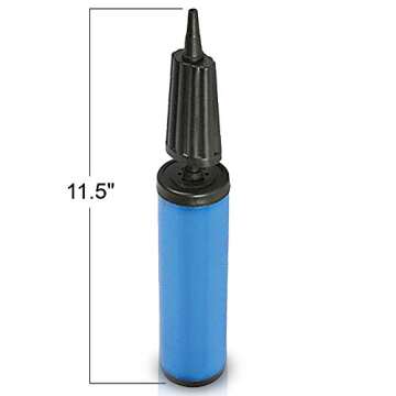 ArtCreativity Balloon Pump Air Inflator Set - Pack of 2 - Portable Balloon Air Inflators, Heavy-Duty Plastic, Manual Balloon Pumps for Wedding and Birthday Parties, Assorted Colors, 11.5 Inch