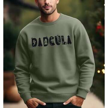 JINTING Matching Halloween Family Sweatshirts Halloween Momster Sweater Women Mom Dad Baby Clothes Funny Group Halloween Green