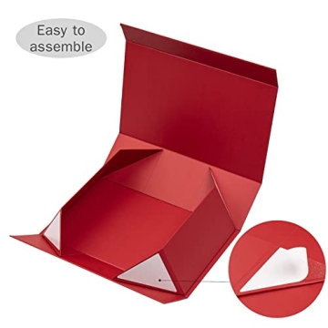 WRAPAHOLIC Christmas Gift Box with Lid - Reusable & Stylish