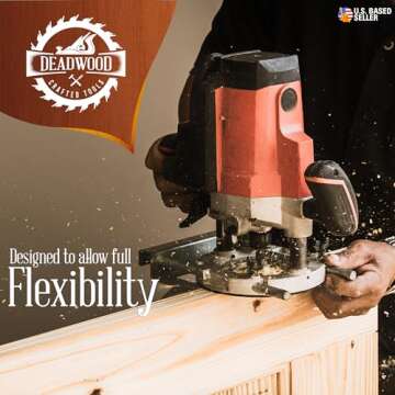 DCT Brass Router Template Guides Bushing 10-Piece Set & Black Carrying Case - Porter-Cable Guide Bushings 5/16 to 1in