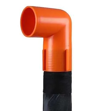 H&G lifestyles 15ft Heated Sewer Hose for RV Waste Hose Heater Anti-Freeze Prevent Freezing at -20℉ 3Inches Large Pipe Diameter Bayonet Fittings with Storage Bag for RVs Campers