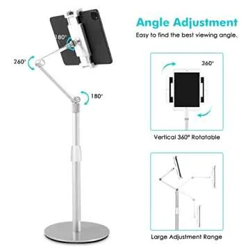 Viozon Adjustable Tablet Phone Stand for All Devices