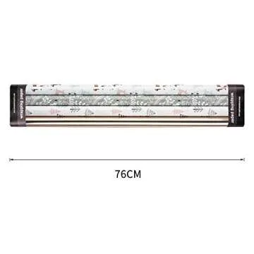 WRAPAHOLIC Christmas Wrapping Paper Roll - Rose Gold and Pink Holiday Design with Metallic Foil Shine - 4 Rolls - 30 Inch x 120 Inch Per Roll