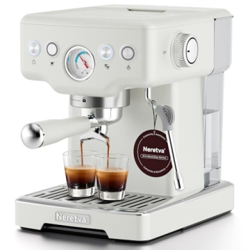 Neretva Espresso Machine - 2 in 1 White Coffee Maker