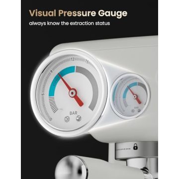 Neretva Espresso Machine - 2 in 1 White Coffee Maker