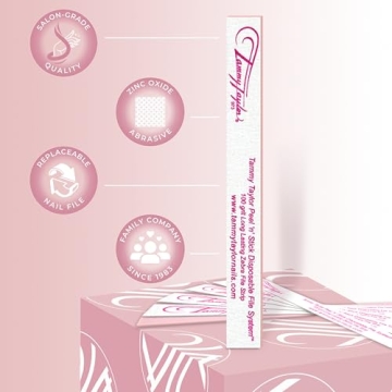 Tammy Taylor Peel & Stick Nail Files for Acrylic Nails | 50 Pack