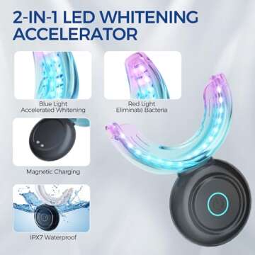 Sensitive Teeth Whitening Kit with 32X LED Light