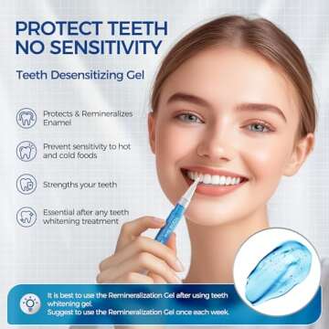 Sensitive Teeth Whitening Kit with 32X LED Light