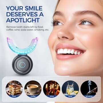 Sensitive Teeth Whitening Kit with 32X LED Light