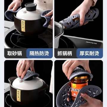 Smithcraft Heat-Resistant Silicone Trivets for Kitchens