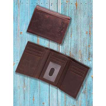 CALGARI® Italian Luxury Leather Wallets For Men | Trifold