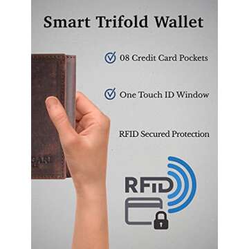 CALGARI® Italian Luxury Leather Wallets For Men | Trifold