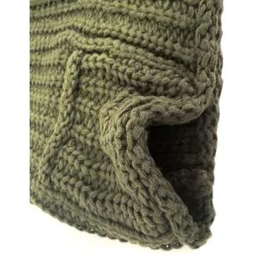 Hvewarm Womens Casual Chunky Knit Vest Gold Button Down Crop Crochet Sleeveless Sweater Vest (ArmyGreen-M)