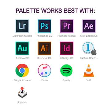 Palette Expert Kit Customizable Controller for Photo Editing and Video Editing with Adobe Lightroom Classic CC, Adobe Lightroom 6, Adobe Photoshop CC, Adobe Premiere Pro CC, Capture One and many more!