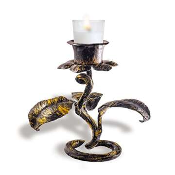 Harmonic Blossom Glass Votives - Premium White Unscented Votive Candles in Clear Elegant Holders - 15 Hour Long Lasting Burn Time - for Weddings, Parties and Event Decoration Centerpieces (12 Pack)