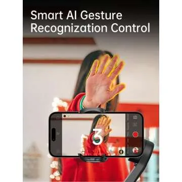 Phone Gimbal Stabilizer 3-Axis Smartphone Foldable Handheld Gimbal for iPhone with Focus Wheel TikTok YouTube Vlog Stabilizer for iPhone16 15 14 13 12 Pro Max Android-AOCHUAN Smart XE XE