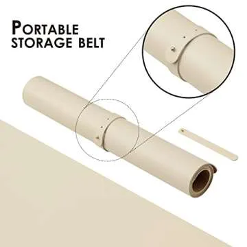 Compact Cork Desk Mat - Small Dual-Sided Desk Pad for Office and Home - Desk Organization and Accessories - Ideal for Large Mouse Pad and Small Desk Mats on Top of Desks(Beige,23.6"x 11.8")