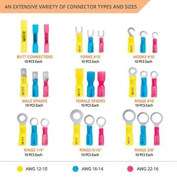 Wirefy Heat Shrink Wire Connectors Kit - Comprehensive Solution for Every Electrical Project