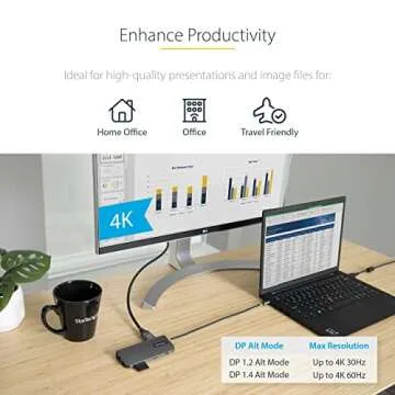 StarTech.com USB C Multiport Adapter - 4K HDMI & 100W Power Delivery