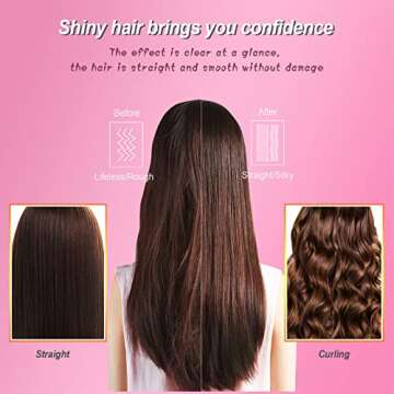 Homfu Electric Hot Comb for Natural Black Hair & Beards